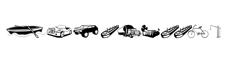 TrafficVehicles  Free Fonts Download