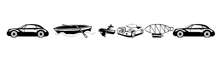 TrafficVehicles  Free Fonts Download