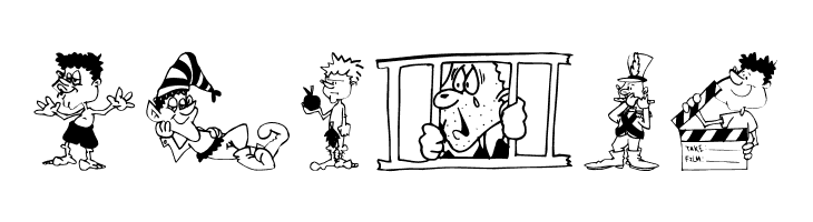 CharactersB  Free Fonts Download