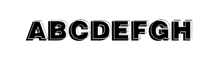 ABCDEFGH GautsMotelUpperRight Font