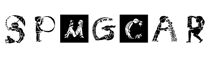 ChildrensAlphabetInvers  Free Fonts Download