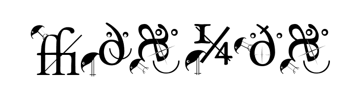 BirdsWithTypes  Free Fonts Download