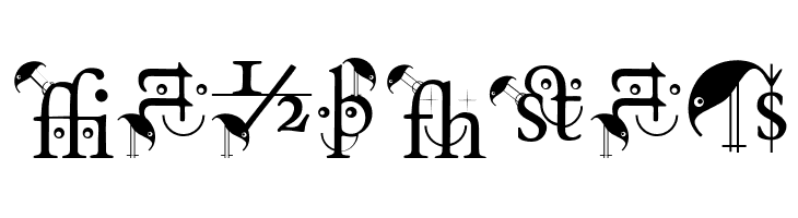 BirdsWithTypes  Free Fonts Download