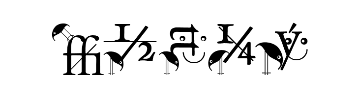 BirdsWithTypes  Free Fonts Download