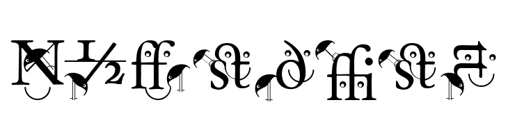 BirdsWithTypes  Free Fonts Download