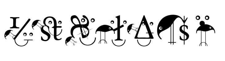 BirdsWithTypes  Free Fonts Download