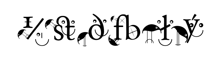 BirdsWithTypes  Free Fonts Download