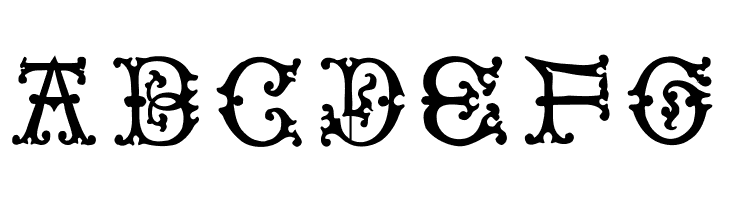 VictorianInitialsOne  Free Fonts Download