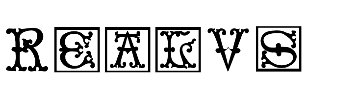 VictorianInitialsOne  Free Fonts Download