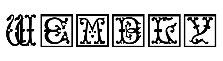 VictorianInitialsOne  Free Fonts Download