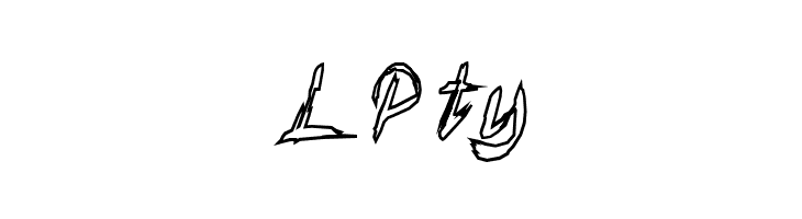 LPty TornUpAndLovingIt Font