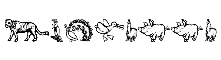 ZoologicalGardenThree  Free Fonts Download