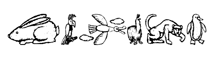 ZoologicalGardenThree  Free Fonts Download