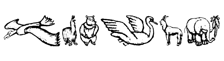 ZoologicalGardenThree  Free Fonts Download