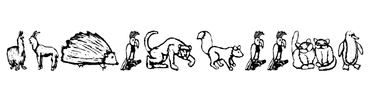 ZoologicalGardenThree  Free Fonts Download