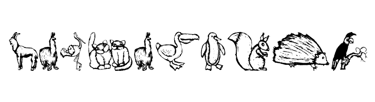 ZoologicalGardenThree  Free Fonts Download