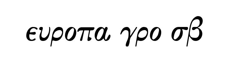 Greek Old Face  Free Fonts Download