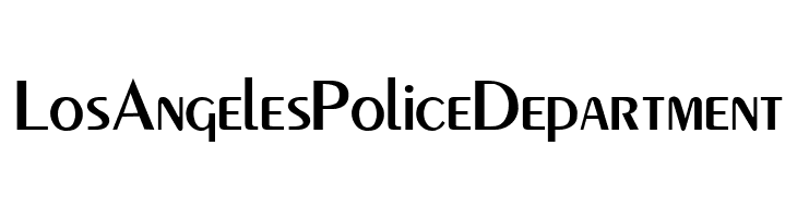 LosAngelesPoliceDepartment VI Co May Font