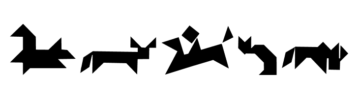 TangramAnimals  Free Fonts Download