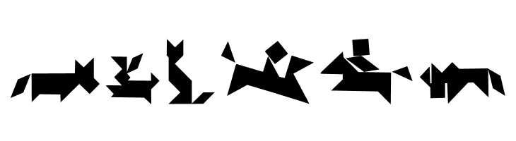 TangramAnimals  Free Fonts Download
