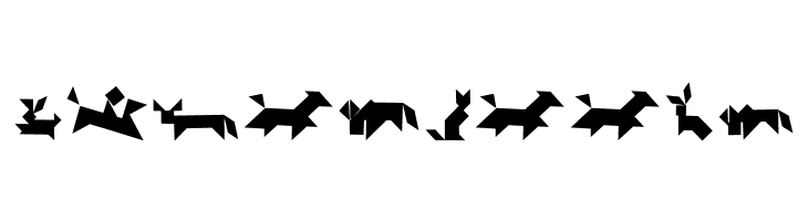 TangramAnimals  Free Fonts Download
