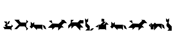 TangramAnimals  Free Fonts Download