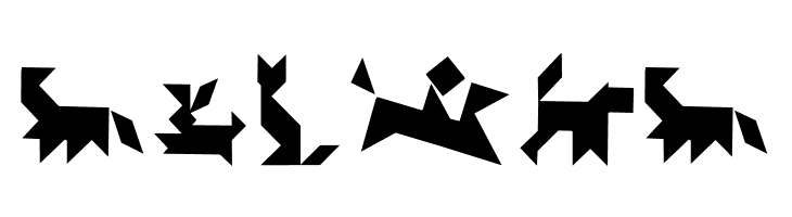 TangramAnimals  Free Fonts Download