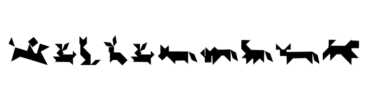TangramAnimals  Free Fonts Download