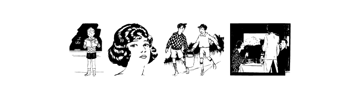 OldfashionPeopleTwo  Free Fonts Download