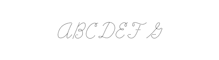 ABCDEFG Learning Curve Dashed BV Font
