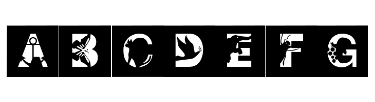 IllustratedAlphabet  Free Fonts Download