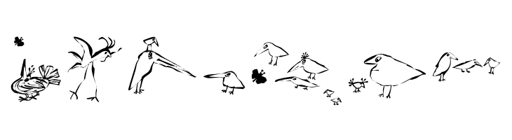 SaulsRandomBirds  Free Fonts Download