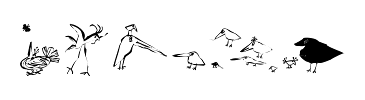SaulsRandomBirds  Free Fonts Download
