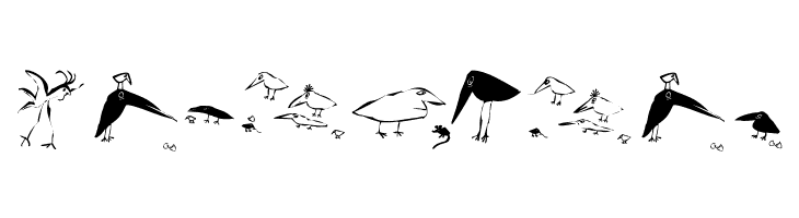 SaulsRandomBirds  Free Fonts Download