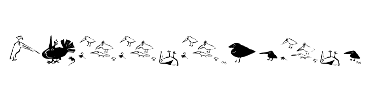 SaulsRandomBirds  Free Fonts Download