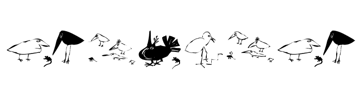 SaulsRandomBirds  Free Fonts Download