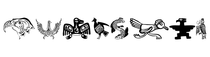 TribalBirdsTheMissingGap  Free Fonts Download