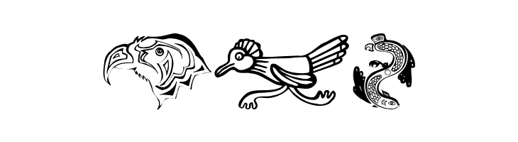 TribalBirdsTheMissingGap  Free Fonts Download