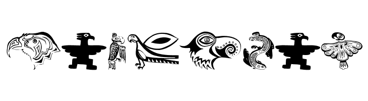 TribalBirdsTheMissingGap  Free Fonts Download