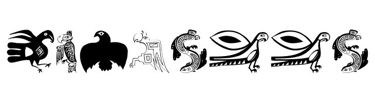 TribalBirdsTheMissingGap  Free Fonts Download