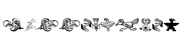 TribalBirdsTheMissingGap  Free Fonts Download