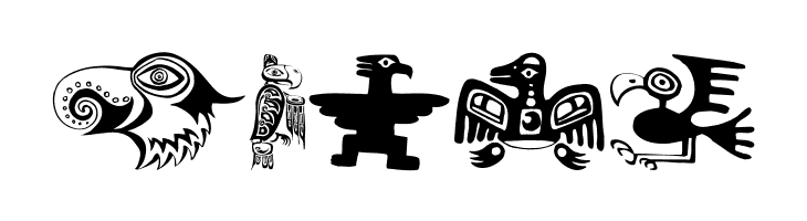 TribalBirdsTheMissingGap  Free Fonts Download