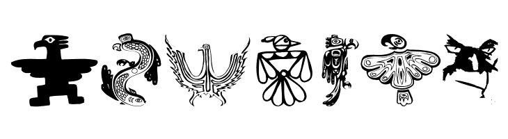 TribalBirdsTheMissingGap  Free Fonts Download