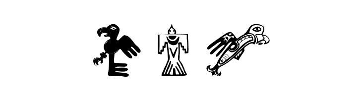 TribalBirdsTheMissingGap  Free Fonts Download