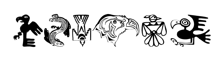 TribalBirdsTheMissingGap  Free Fonts Download
