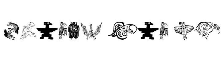 TribalBirdsTheMissingGap  Free Fonts Download