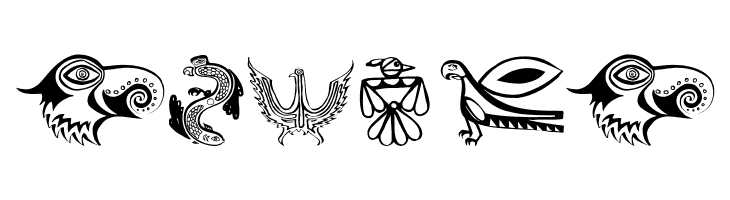 TribalBirdsTheMissingGap  Free Fonts Download