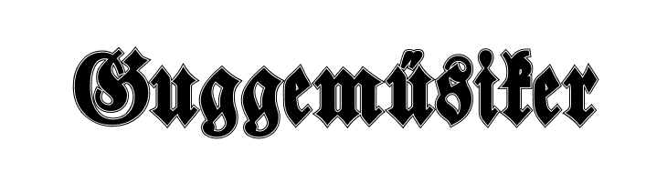 Walbaum-Fraktur Inline Bold  Free Fonts Download