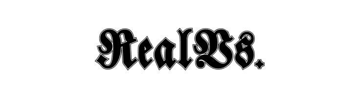 Walbaum-Fraktur Inline Bold  Free Fonts Download