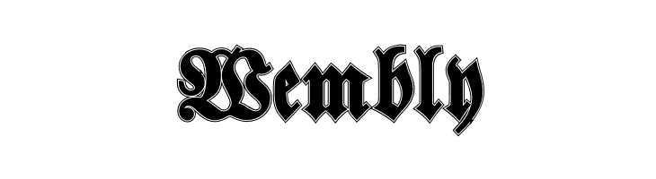 Walbaum-Fraktur Inline Bold  Free Fonts Download